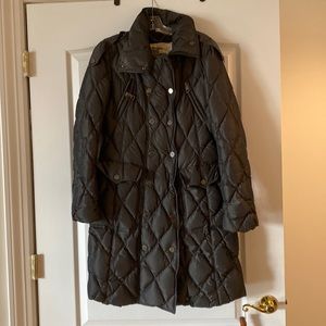 Burberry dark grey/charcoal long outerwear coat perfect condition. RARE..
